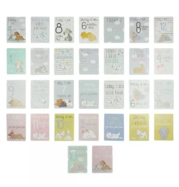 30 Disney baby milestone card