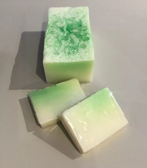 Apple and Elderflower Hand Crafted Soap Slice