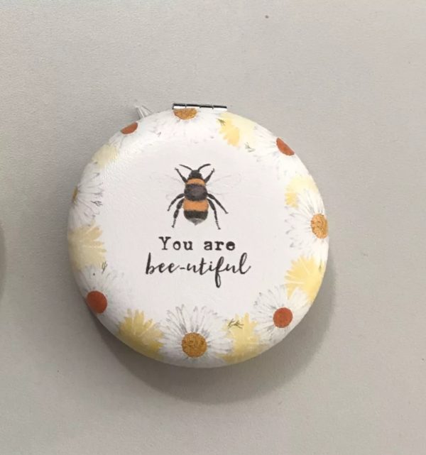 Bee compact handbag mirror- you are bee-utiful
