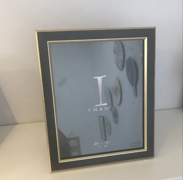 Black and gold photo frame
