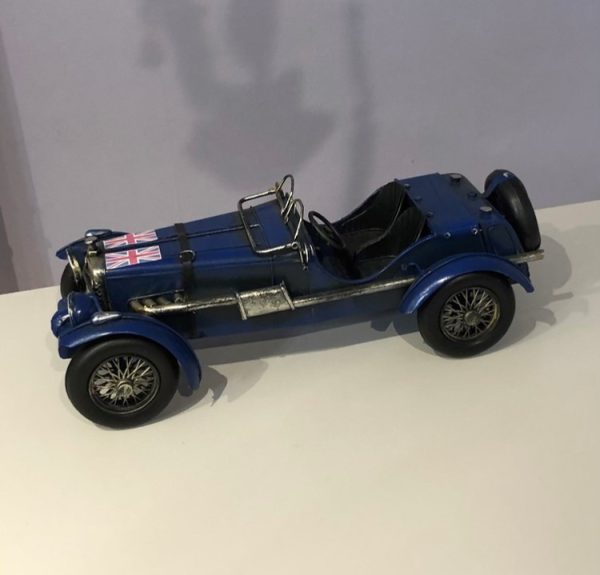 replica model of vintage sports car