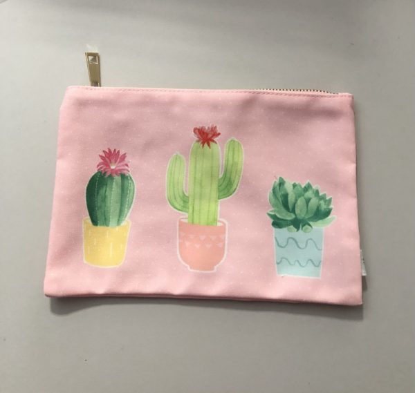 Cactus make up bag