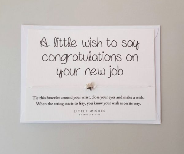 Congratulations on the new job novelty bracelet