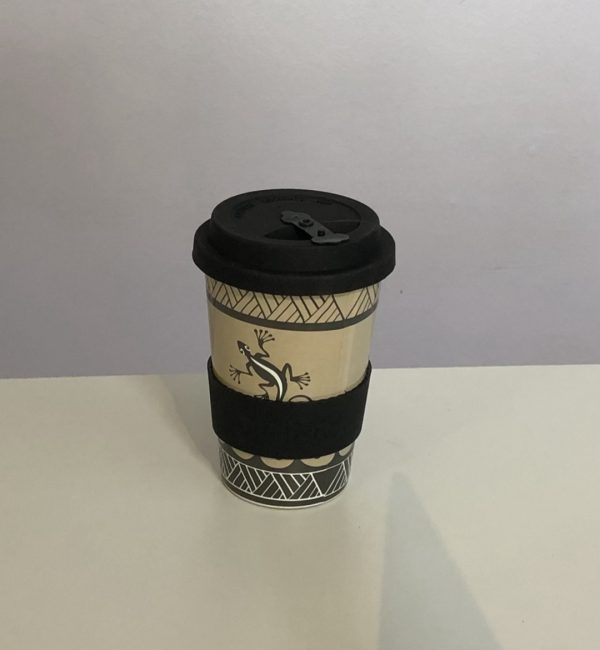 Gecko eco friendly reusable rice husk travel coffee cup