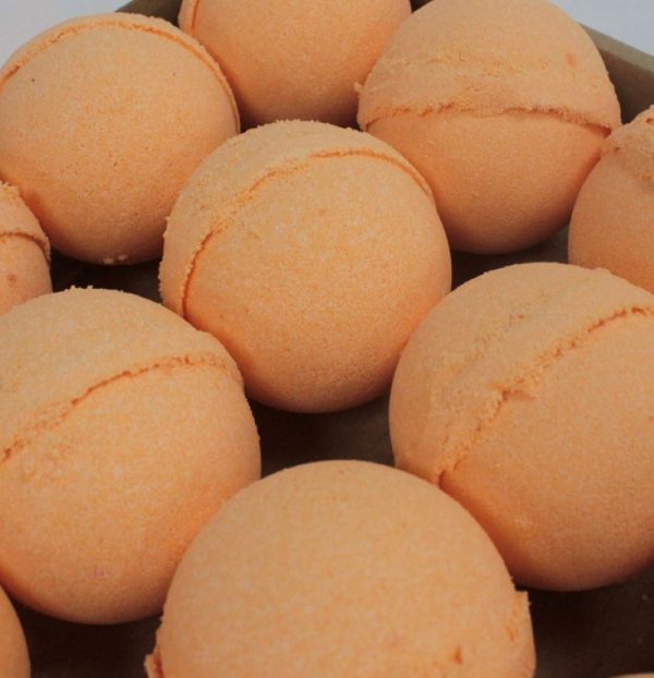 Grapefruit and Tangerine handmade giant bath bomb