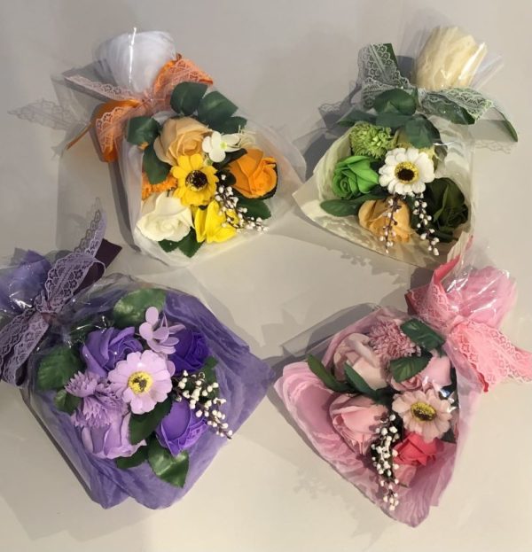soap flower bouquets