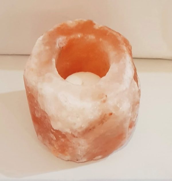 Himalayan salt candle holder