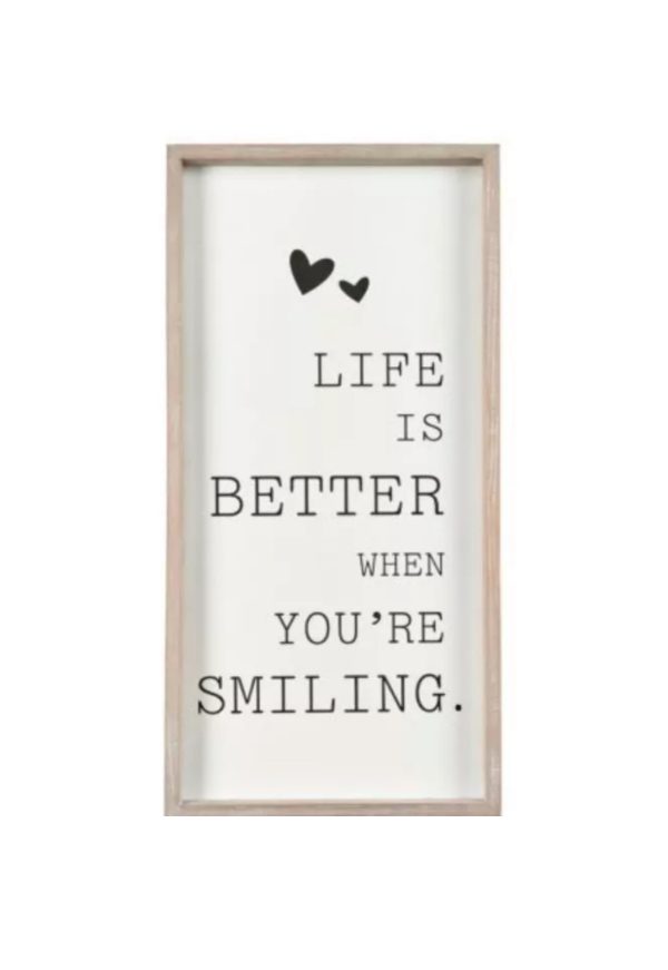 Life is better wooden sign