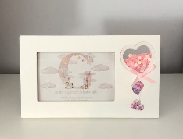 New baby girl photo frame