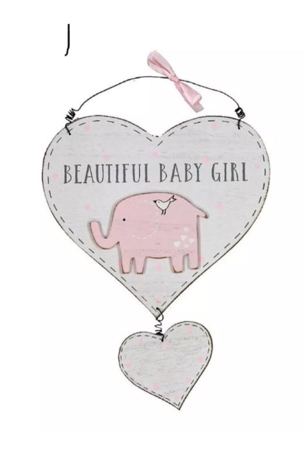 New baby nursery plaque- girl