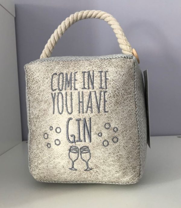 Come in if you have gin doorstop