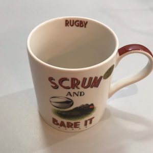 Rugby themed humorous mugs