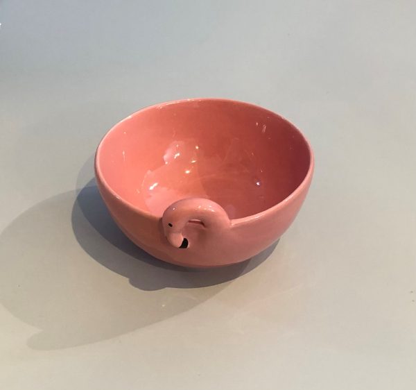 flamingo cereal bowl
