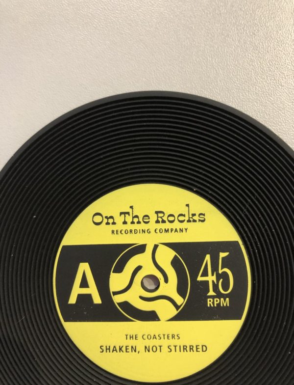 Novelty vinyl record coasters