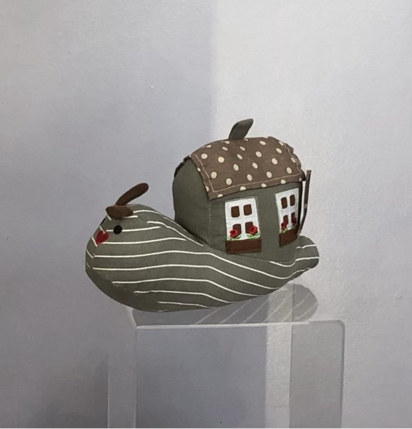 Snail house doorstop- dark grey