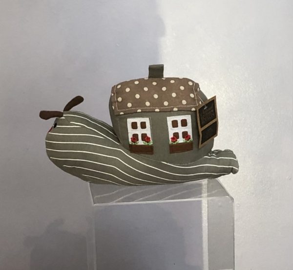 Snail house doorstop- dark grey