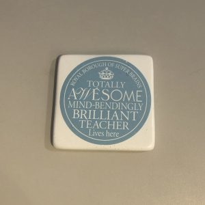 Teacher coaster