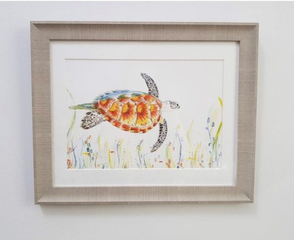 Turtle original art print