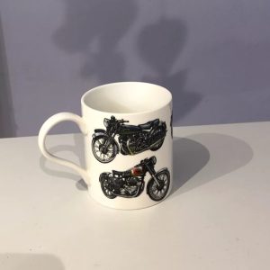 Vintage classic vehicle motorbike mug