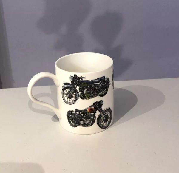 Vintage classic vehicle motorbike mug