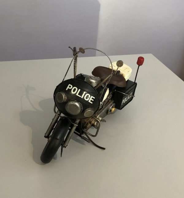 Vintage police motorbike model