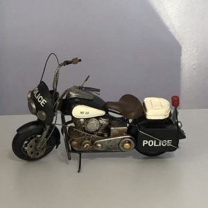 Vintage police motorbike model