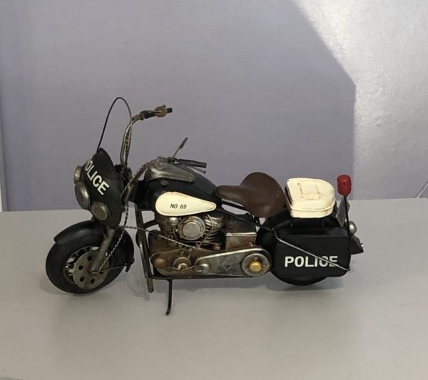 Vintage police motorbike model