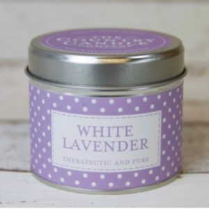 white lavender soy wax candle