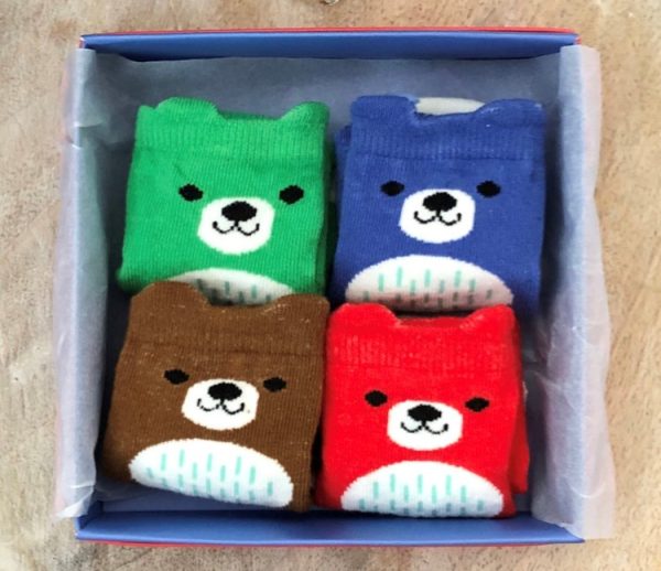 New baby gift baby bear socks in a gift box