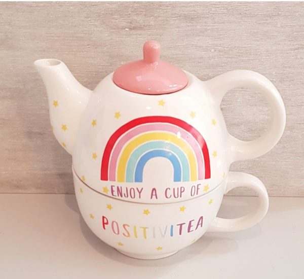 cup of positivitea teapot