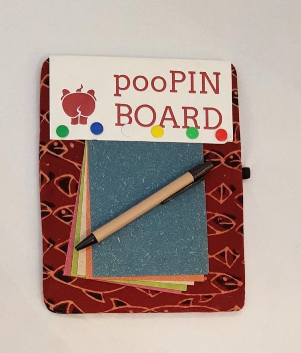 eco friendly magnetic pin board with note paper made from recycled elephant dung