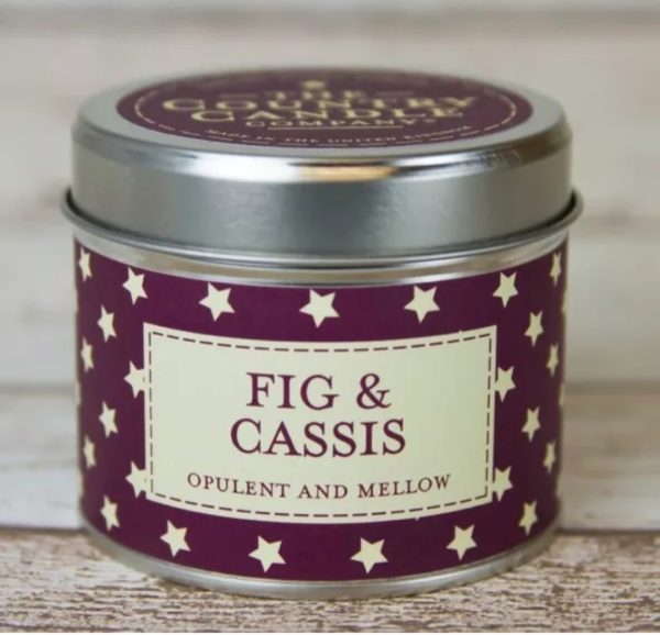 Fig and cassis the country candle company can tin candle