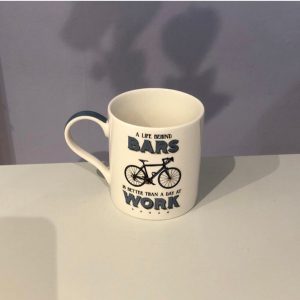 cycling themed novelty gift mug