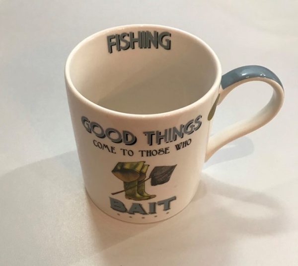 novelty fishing humorous mug