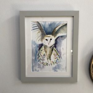 Owl original art print