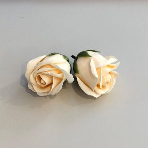 peach rose made from soap