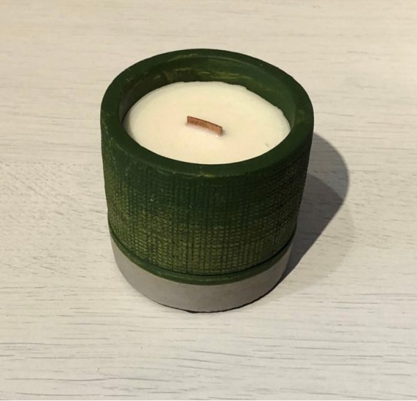 sea moss and herbs natural soy wax crackle candle