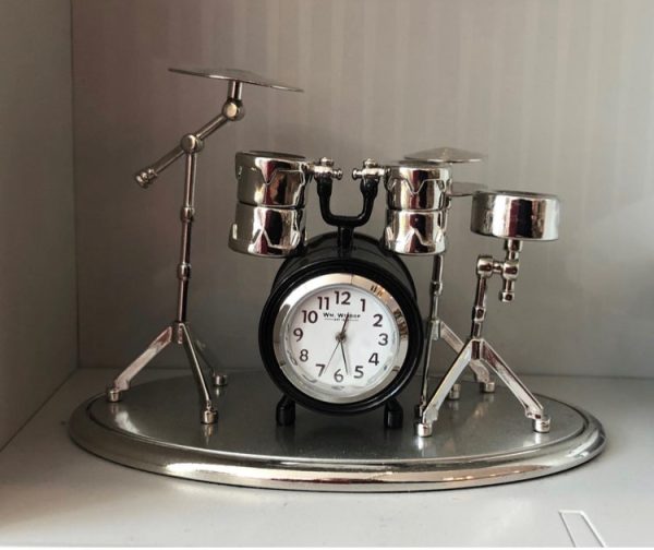 Drum set novelty miniature clock