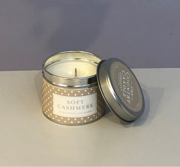 soft cashmere scented soy wax candle