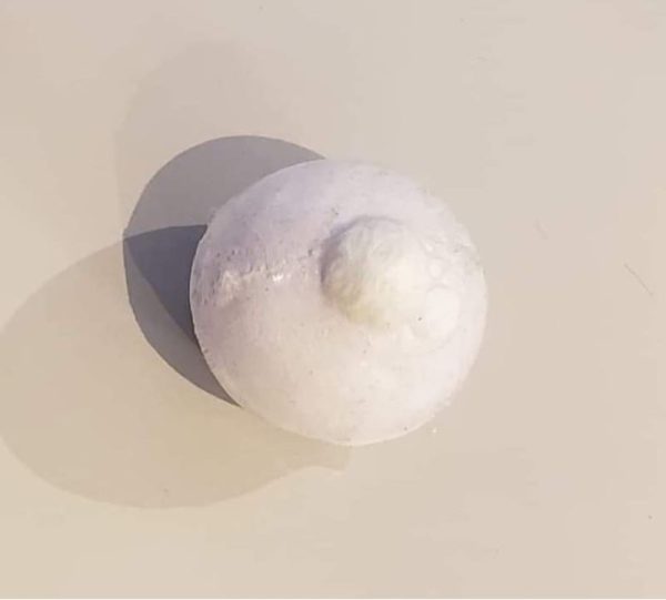 strawberry mallow handmade bath bomb