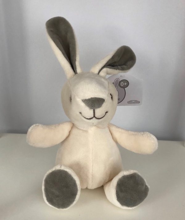 white bunny new born plush toy