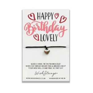 Happy birthday lovely novelty charm bracelet