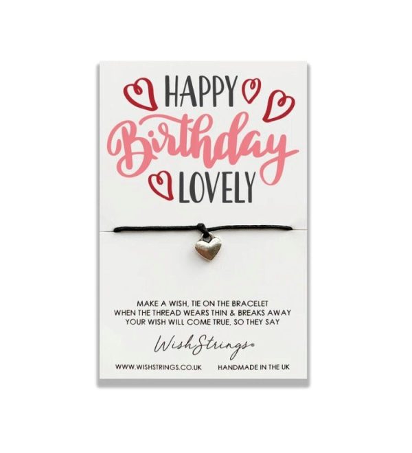 Happy birthday lovely novelty charm bracelet