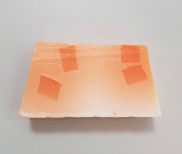 orange blossom scented zagara handmade soap slice