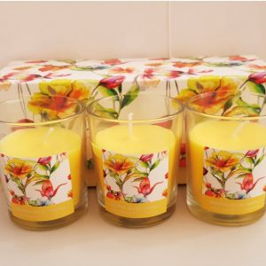 Oriental lily set of 3 scented candles