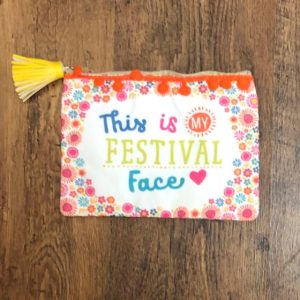 This is my festival face sass and belle make up bag