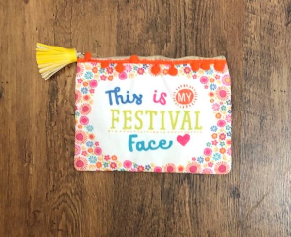 This is my festival face sass and belle make up bag