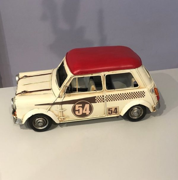 replica model of an iconic british racing mini