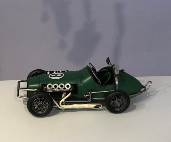 replica ornament of a vintage racing car