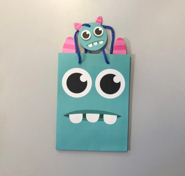 cute monster gift bag